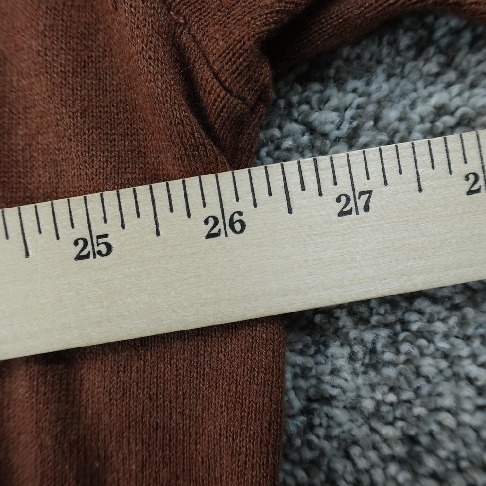 Paul Fredrick Sweater Mens 4XL Brown Silk Cotton Cashmere Knit Polo Pullover Top - Picture 6 of 9